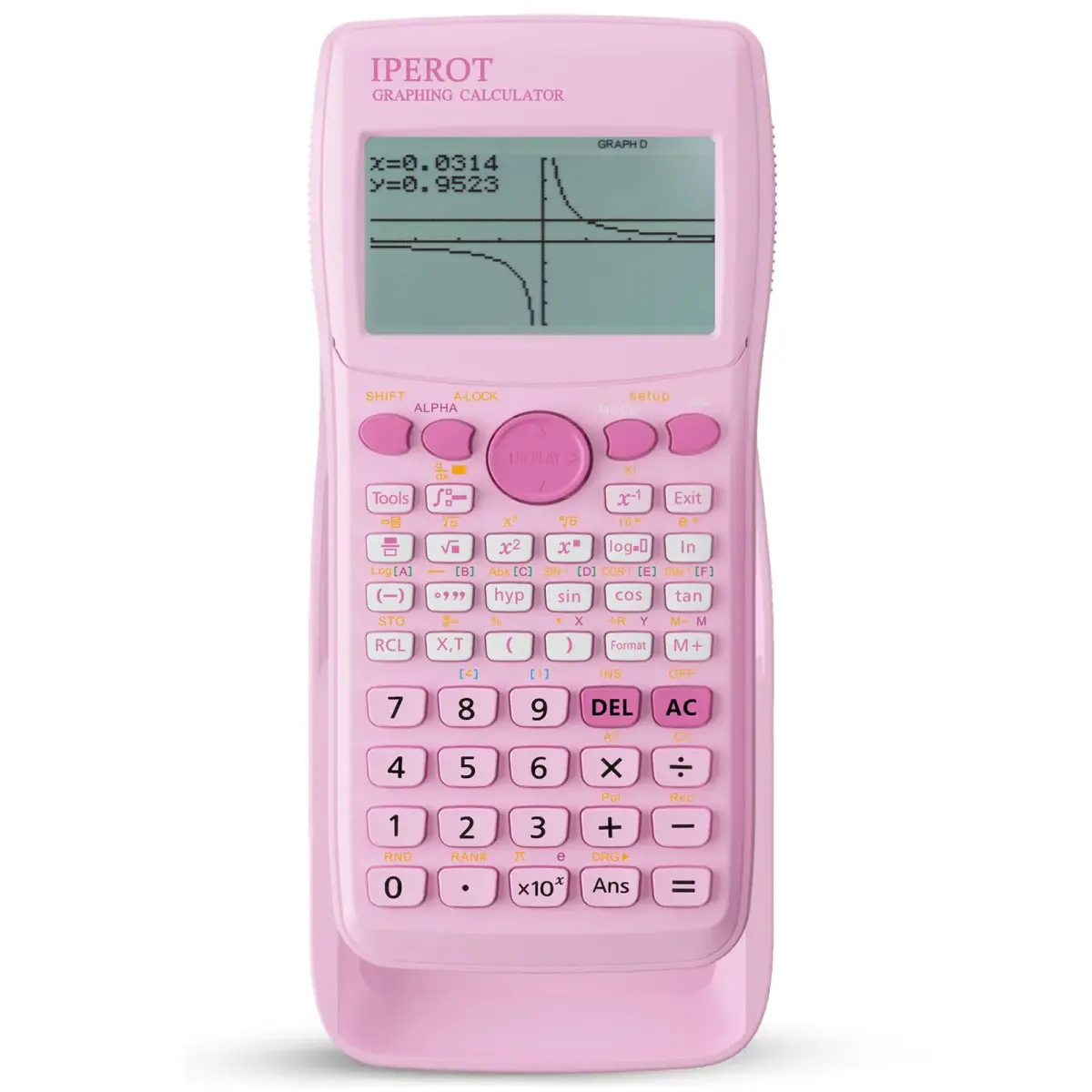 IPEROT Graphing Calculator with 10 Modes & 4 Functions, 128x64 LCD Display | Advanced Math & Science Tool - main product image