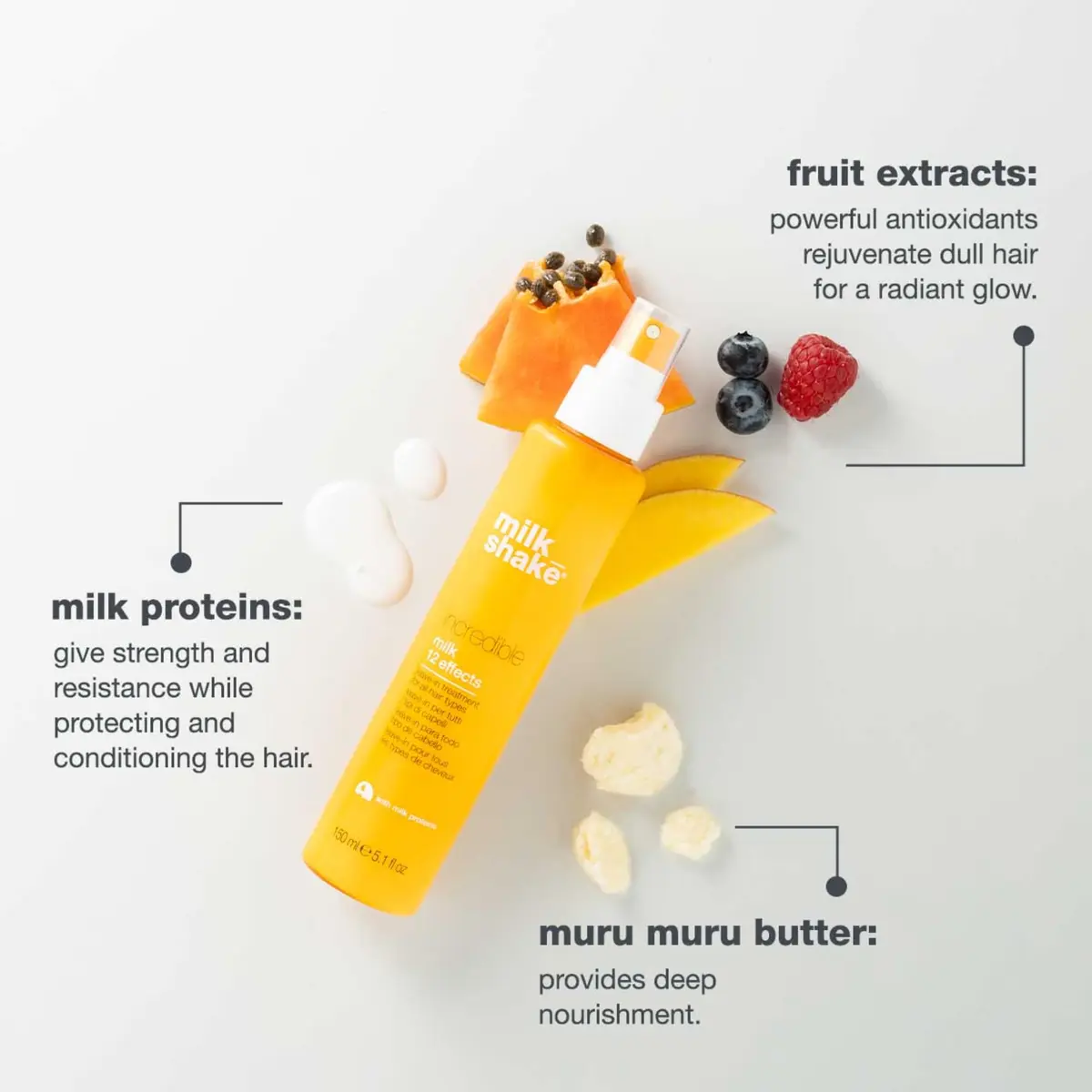milk_shake Incredible Milk Leave in Treatment 1.8 Fl Oz | Nourishing, No-Rinse Hair Cream for All Hair Types - view 4