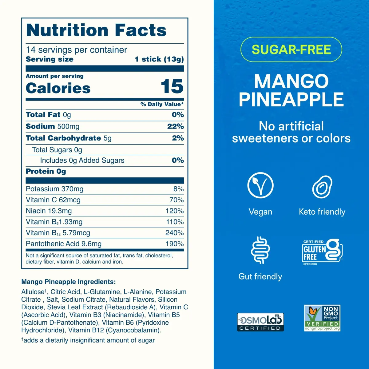 Liquid I.V. Sugar-Free Hydration Multiplier Electrolytes Mango Pineapple 14 Count | Clinically Proven Hydration - view 7