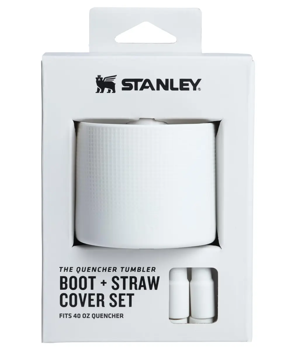 STANLEY Quencher Boot and Straw Cover Cap Accessory Set for 40 oz Tumbler with Handle | Pale Stone - main product image