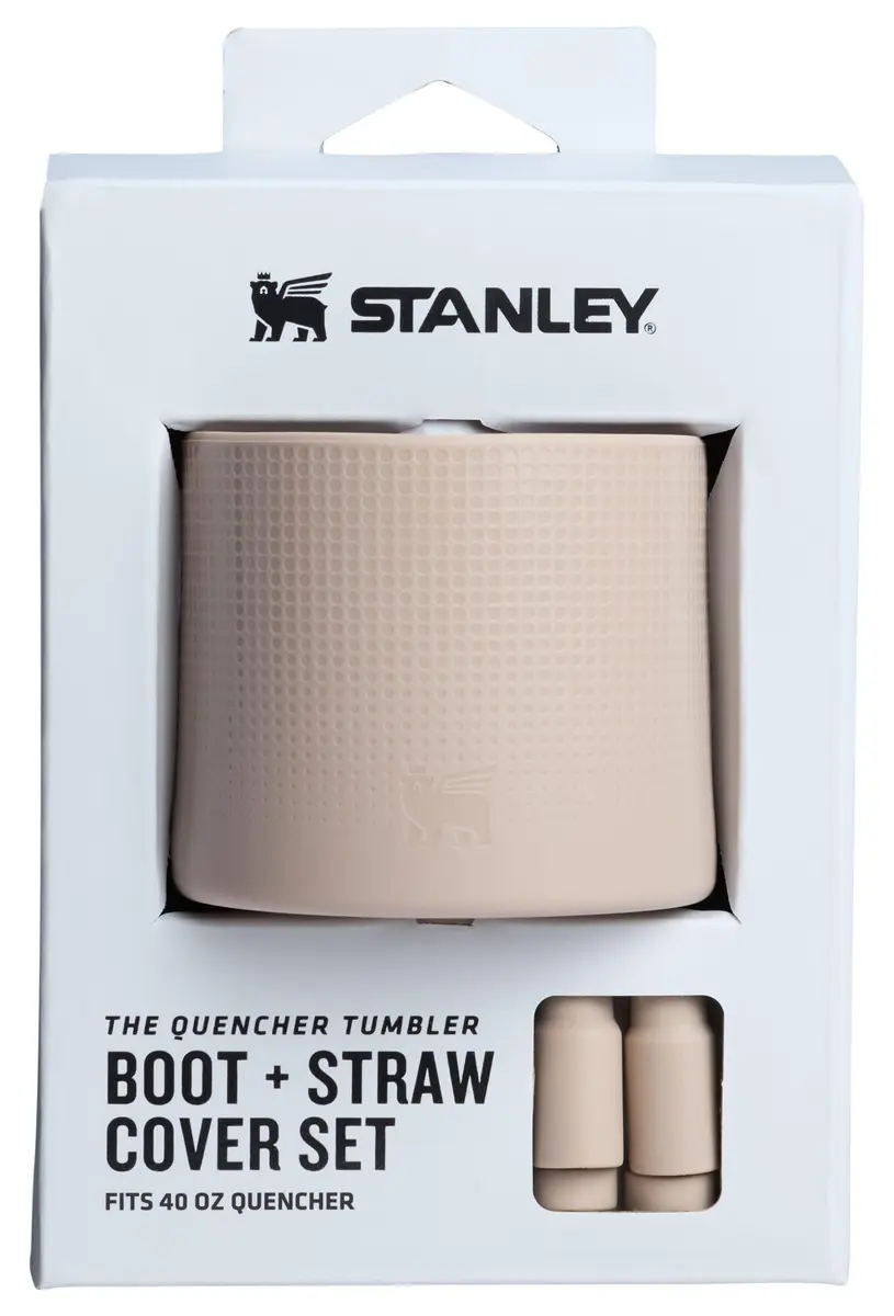 STANLEY Quencher Boot and Straw Cover Set for 40 oz Tumbler | Sand | 118ml (4 Fl Oz) Capacity - main product image