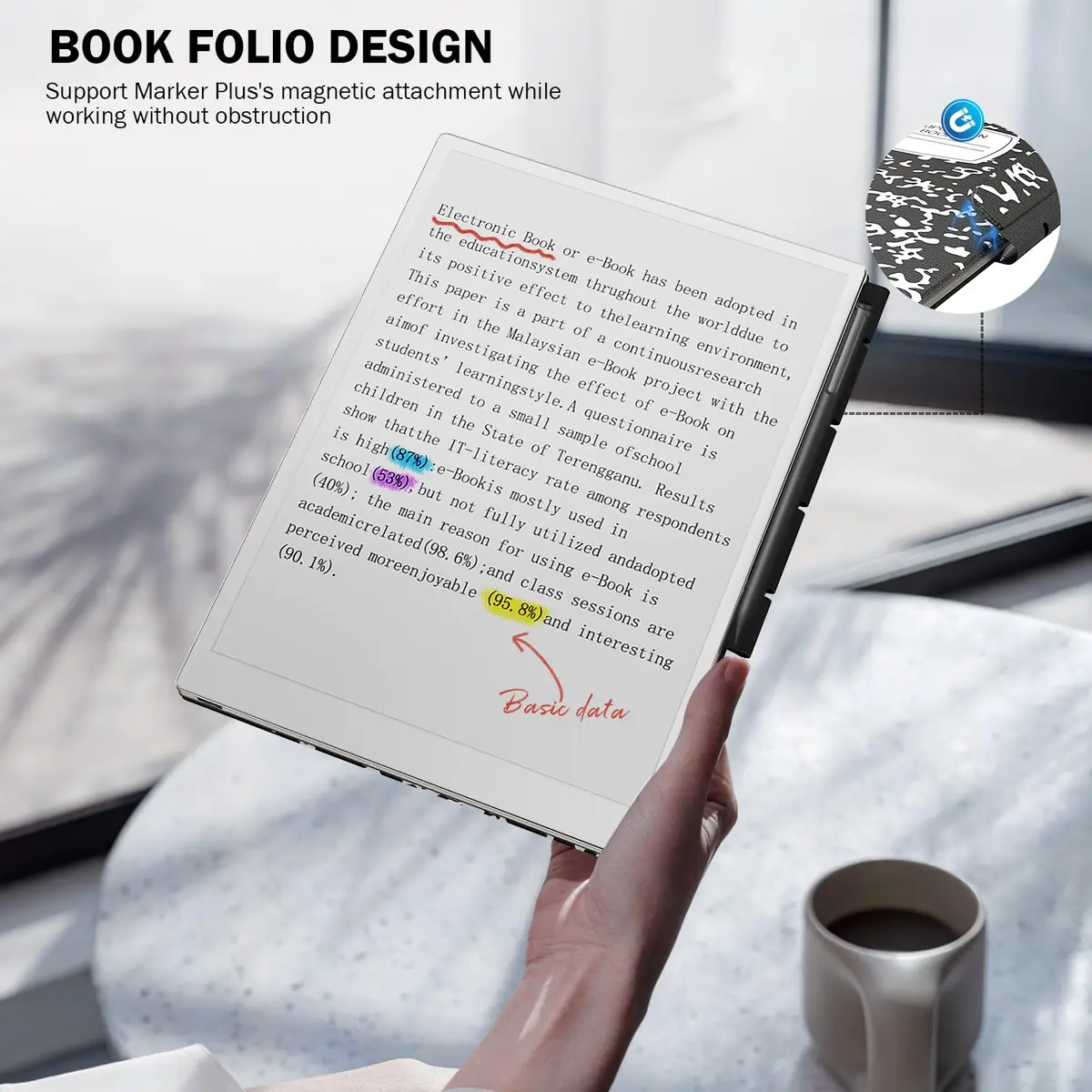 MoKo Case for Remarkable Paper Pro 2024 11.8" | Slim, Magnetic & Auto Sleep/Wake - view 6