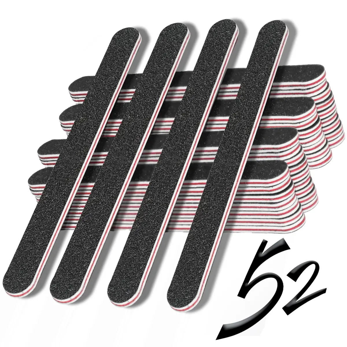 RedFlow Nail Buffer Set 52 Pack | Double Sided 100/180 Grit for Home & Salon Use - view 9