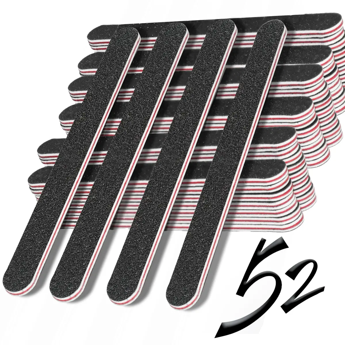 RedFlow Nail Buffer Set 52 Pack | Double Sided 100/180 Grit for Home & Salon Use - view 10