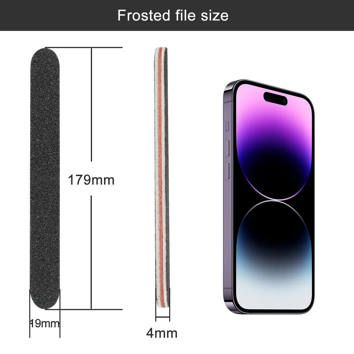 RedFlow Nail Buffer Set 52 Pack | Double Sided 100/180 Grit for Home & Salon Use - view 2