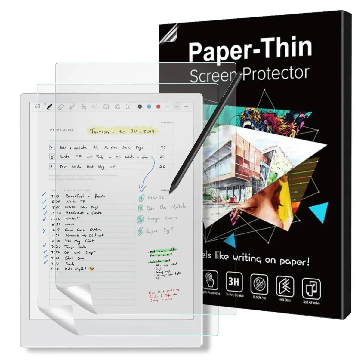TiMOVO 2 Pack Screen Protector for Remarkable Paper Pro 11.8 inch | Anti-Glare & Scratch Resistant - main product image