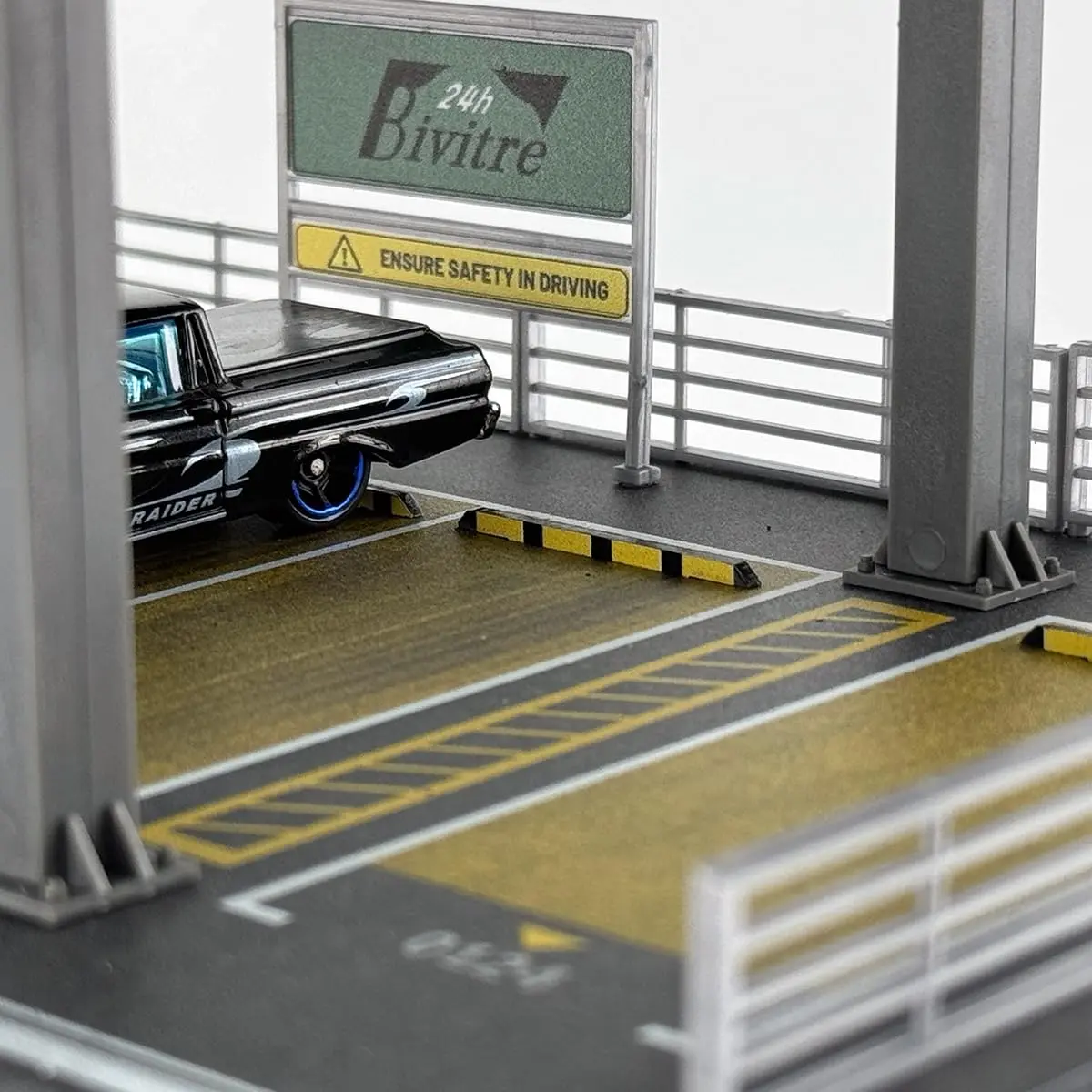 Bivitre 1/64 Scale Die-cast Car Display Case Organizer Parking Garage Diorama | Secure & Stackable - view 2