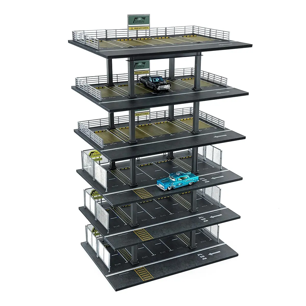 Bivitre 1/64 Scale Die-cast Car Display Case Organizer Parking Garage Diorama | Secure & Stackable - view 4