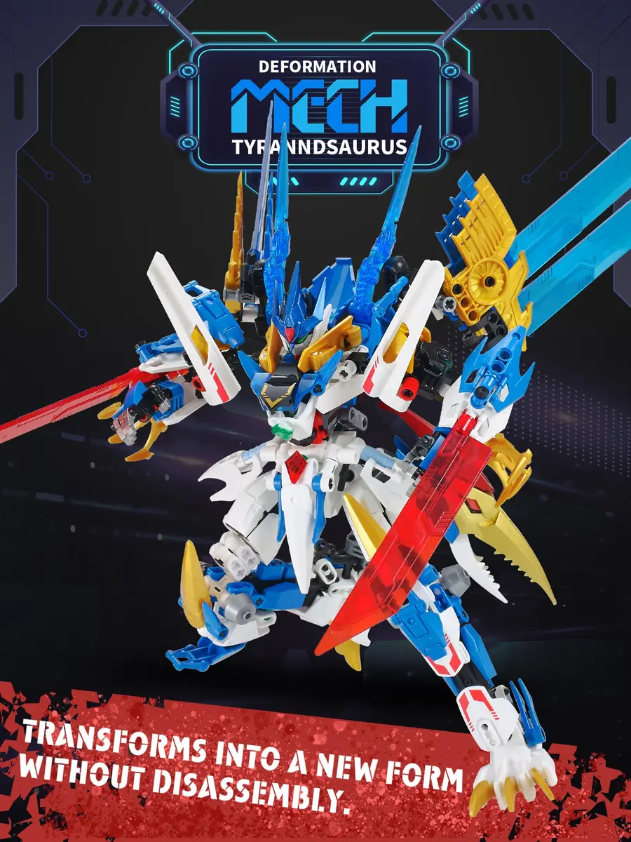 TIALLOW Pterodactyl Mech Building Set 2.36 lb (1.07 kg) | STEM Educational Toy for Kids 8+ - view 3