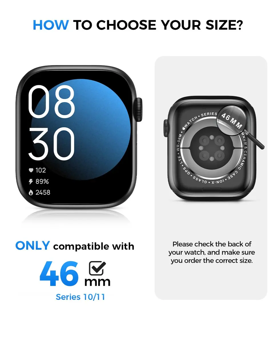 Goton IP67 Waterproof Case with Glass for Apple Watch Series 11/10 46mm | Waterproof & Scratch-Resistant - view 2