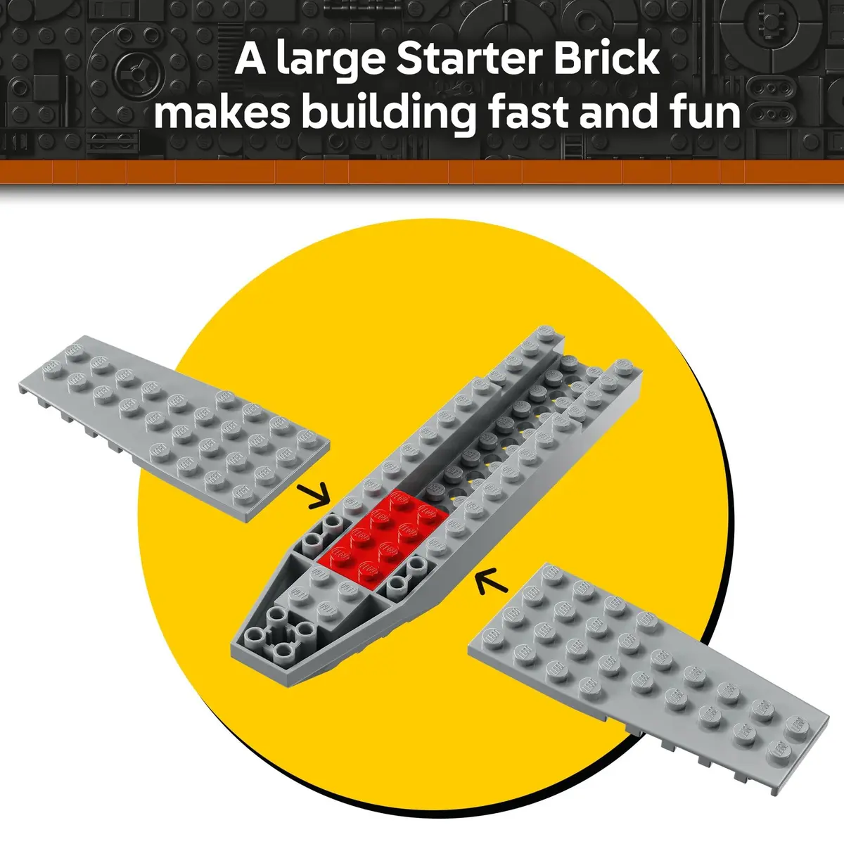 LEGO Star Wars: The Mandalorian Mando and Grogu's N-1 Starfighter Set | Toddler Building Toy for Kids 4+ - view 3