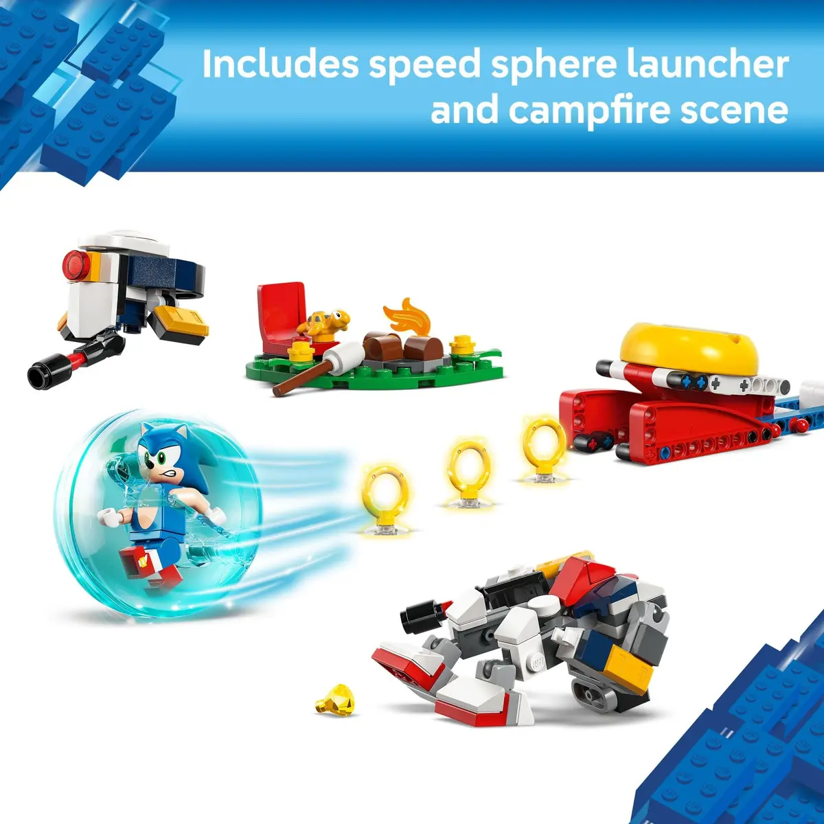 LEGO Sonic the Hedgehog Sonic’s Campfire Clash | Fun Buildable Playset for Kids 7+ - view 3