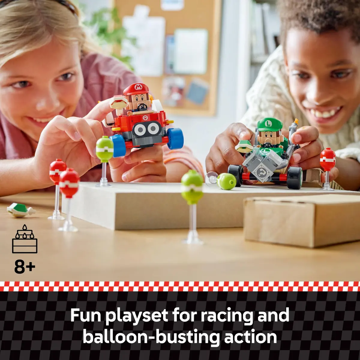 LEGO Super Mario Mario Kart Baby Mario vs Baby Luigi Set | Collectible Toy Building Set for Kids 8+ - view 2
