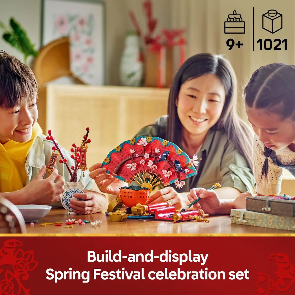 LEGO Spring Festival Good Fortune Building Toy 1021 Pieces | Educational Cultural Gift for Ages 9+ - view 2