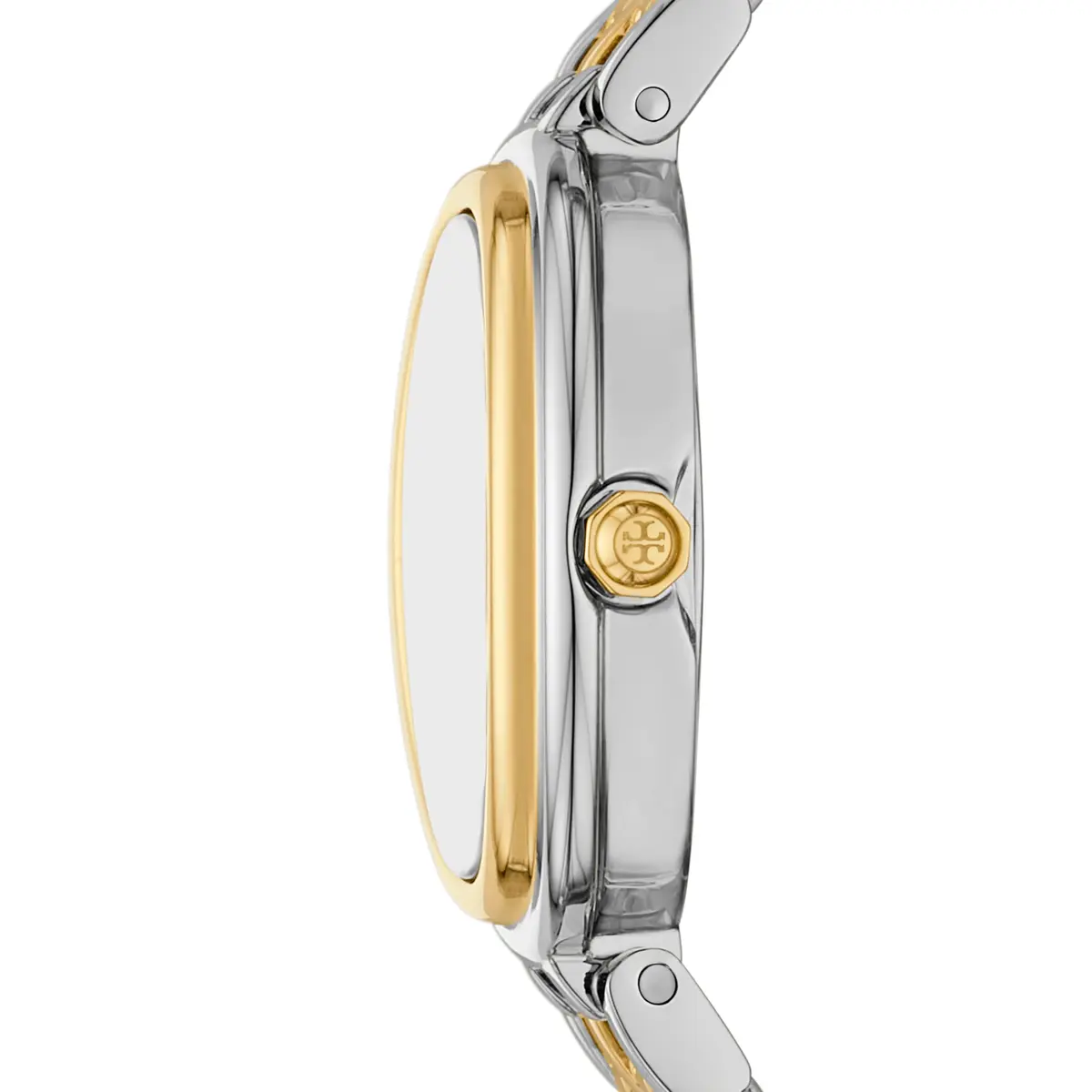 Tory Burch Women's Oval Two-Tone Stainless Steel Bracelet Watch (Model: TBW6033) | Elegant, feminine design for daily or formal wear - view 2