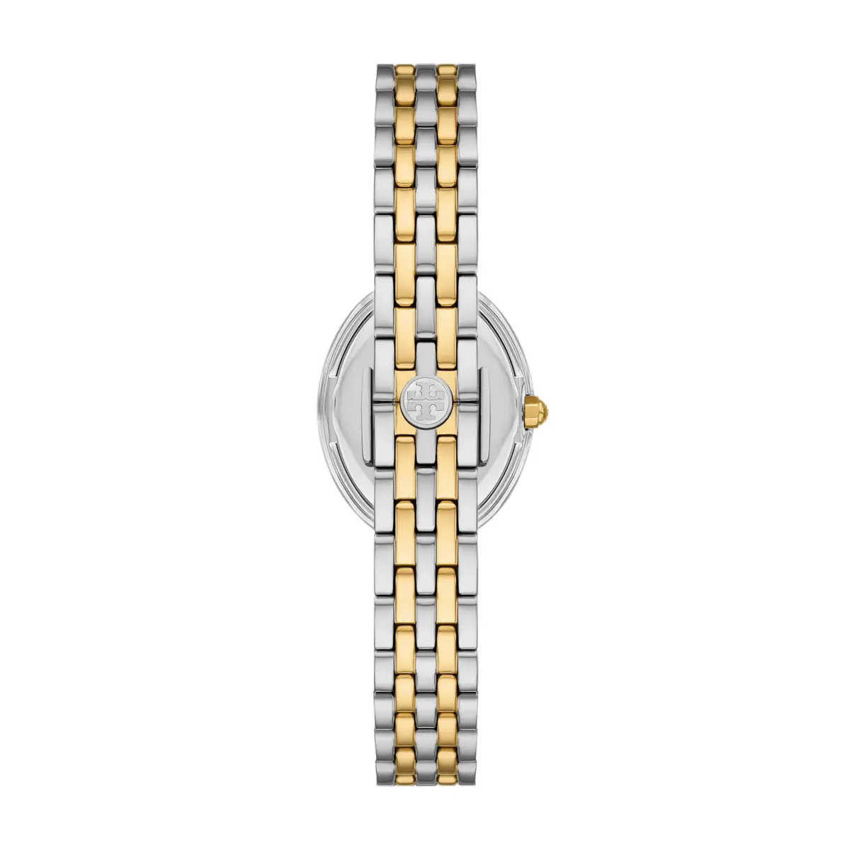 Tory Burch Women's Oval Two-Tone Stainless Steel Bracelet Watch (Model: TBW6033) | Elegant, feminine design for daily or formal wear - view 3