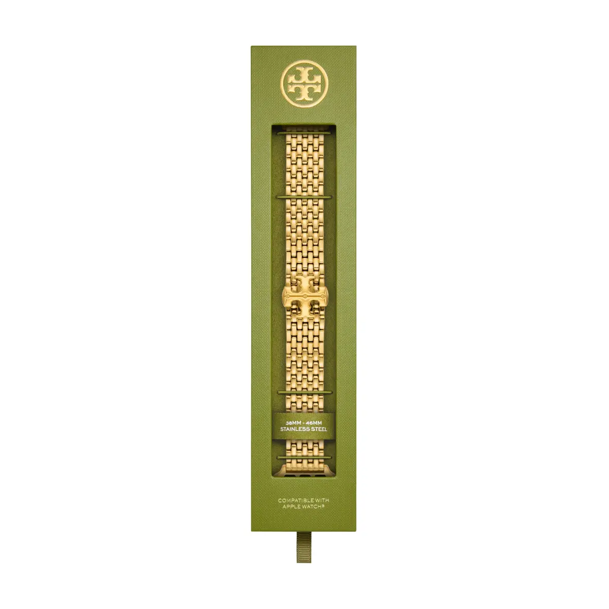 Tory Burch Women's Eleanor Gold-Tone Stainless Steel Band for Apple Watch® (Model: TBS0103E) | Elegant Gold Bracelet for Daily Wear - view 6