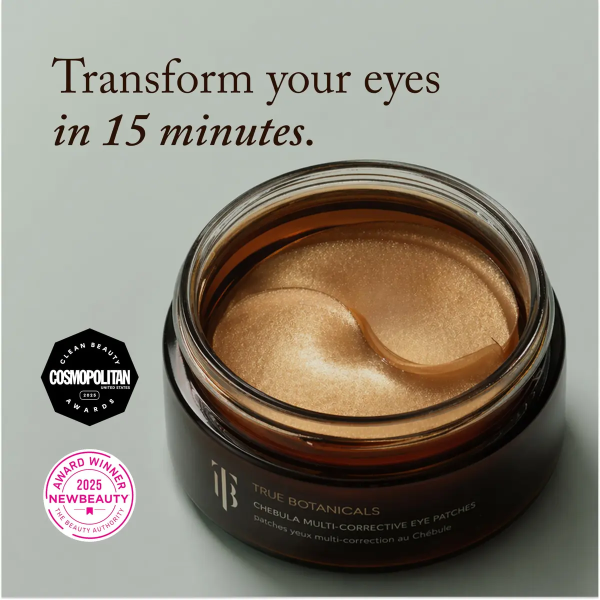 True Botanicals Chebula Multi-Corrective Eye Patches | Firming Under Eye Patches with Hyaluronic Acid & Antioxidants | Hydrating Eye Mask Treatment | 50 Count - view 3