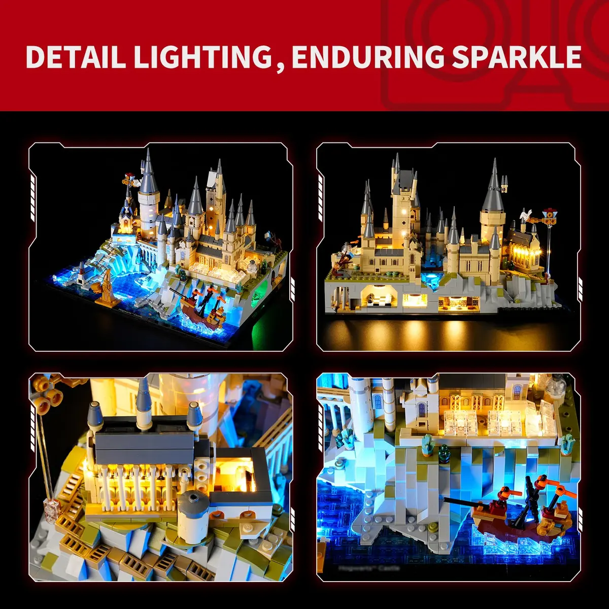 BRIKSMAX Light Kit Designed for LEGO Hogwarts Castle and Grounds | Vibrant LED Effects, Easy Assembly, Safe Materials - view 4