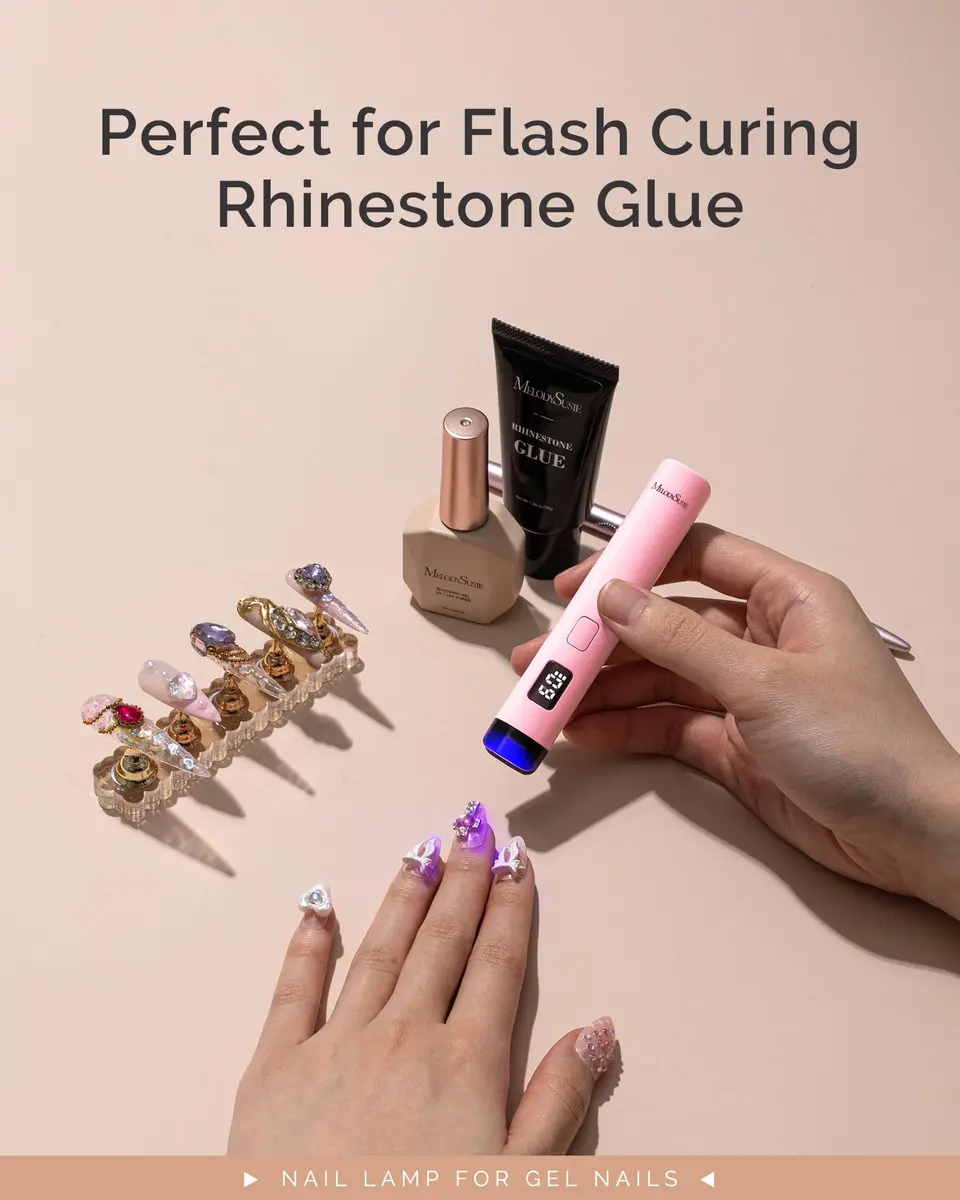 MelodySusie Handheld Flash Cure Nail Lamp P-ART01R | Cordless, Spot Cure, 20s/60s Timer, 450mAh Battery - view 7