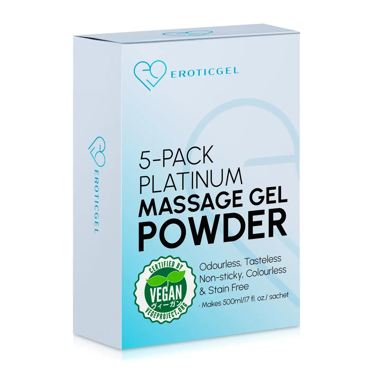 EROTICGEL Platinum Nuru Massage Gel Powder 25g (0.88 oz) | Vegan, Made in Japan, Customizable - main product image