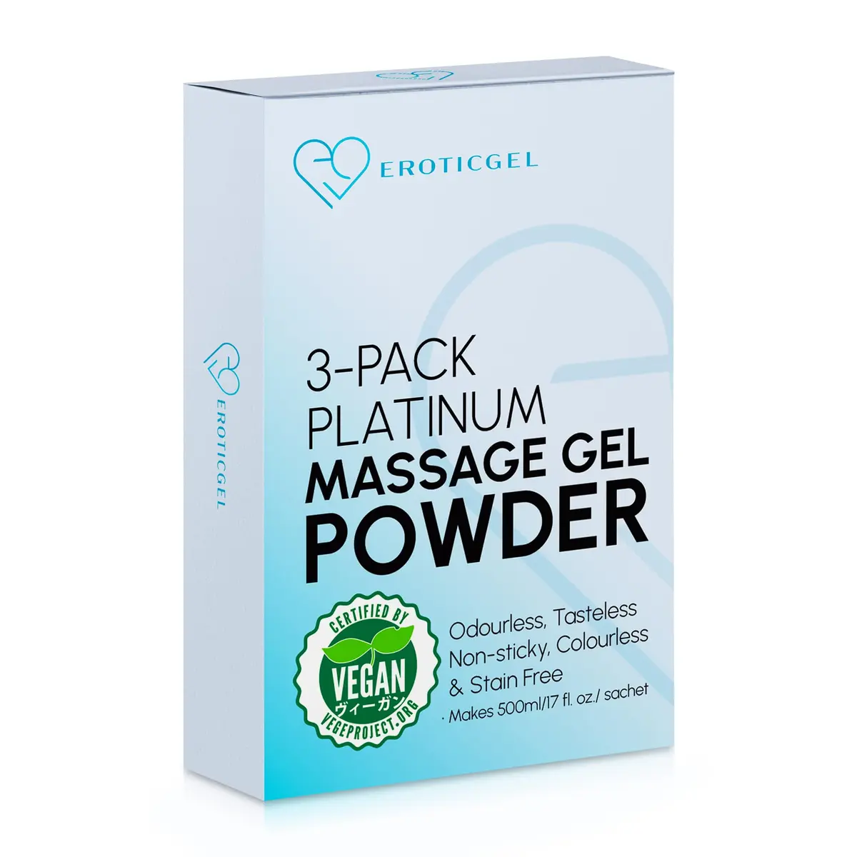 EROTICGEL Platinum Japanese Nuru Massage Gel Powder 1500ml (50.7 fl oz) | Vegan, Made in Japan, Fragrance-Free - main product image
