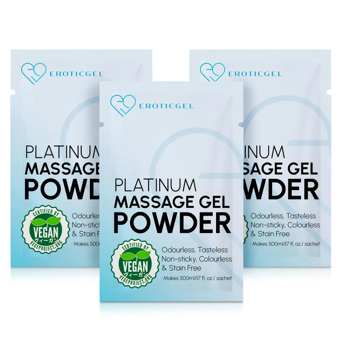 EROTICGEL Platinum Japanese Nuru Massage Gel Powder 1500ml (50.7 fl oz) | Vegan, Made in Japan, Fragrance-Free - view 2