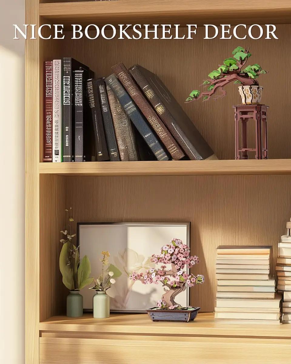 Rolife 3D Wooden Puzzle Flower for Adults | DIY Sakura Bonsai Tree | 263 Pieces - view 5
