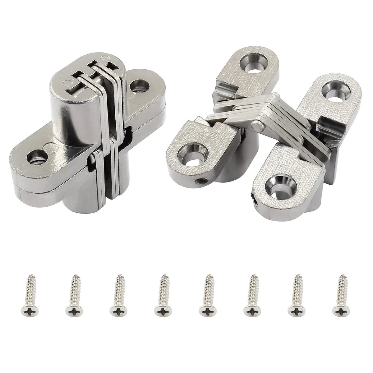 Rierdge 43.5 mm Hidden Hinge | Stainless Steel, 2pcs | Fully Invisible for Cabinets & DIY Projects - view 2