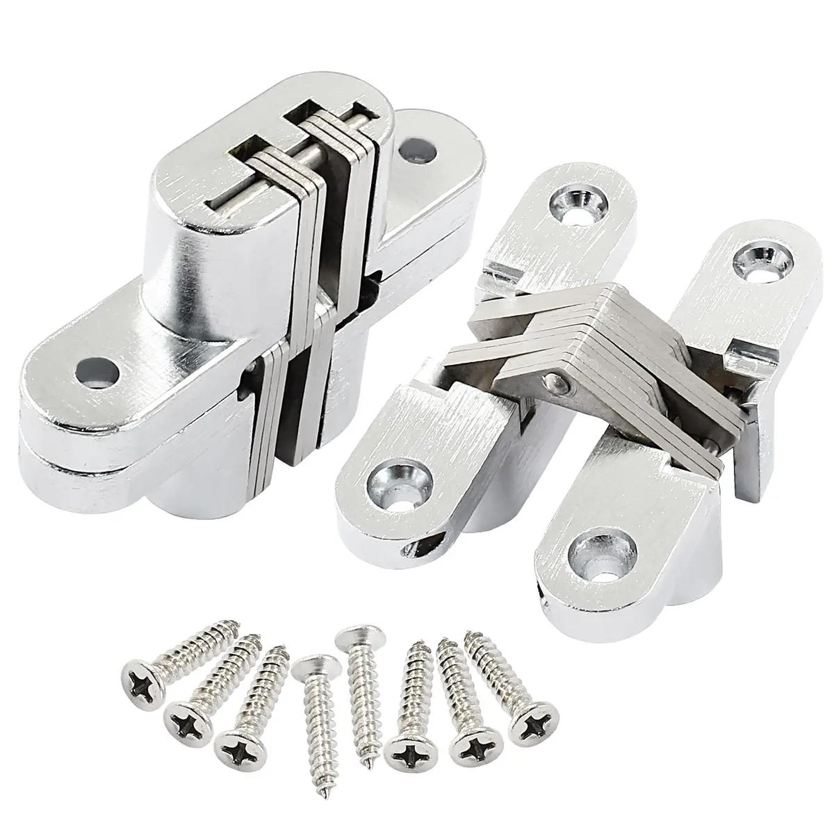 Rierdge 68.5 mm Hidden Hinge, Stainless Steel, 2 pcs | Durable Concealed Cabinet Hardware - view 4