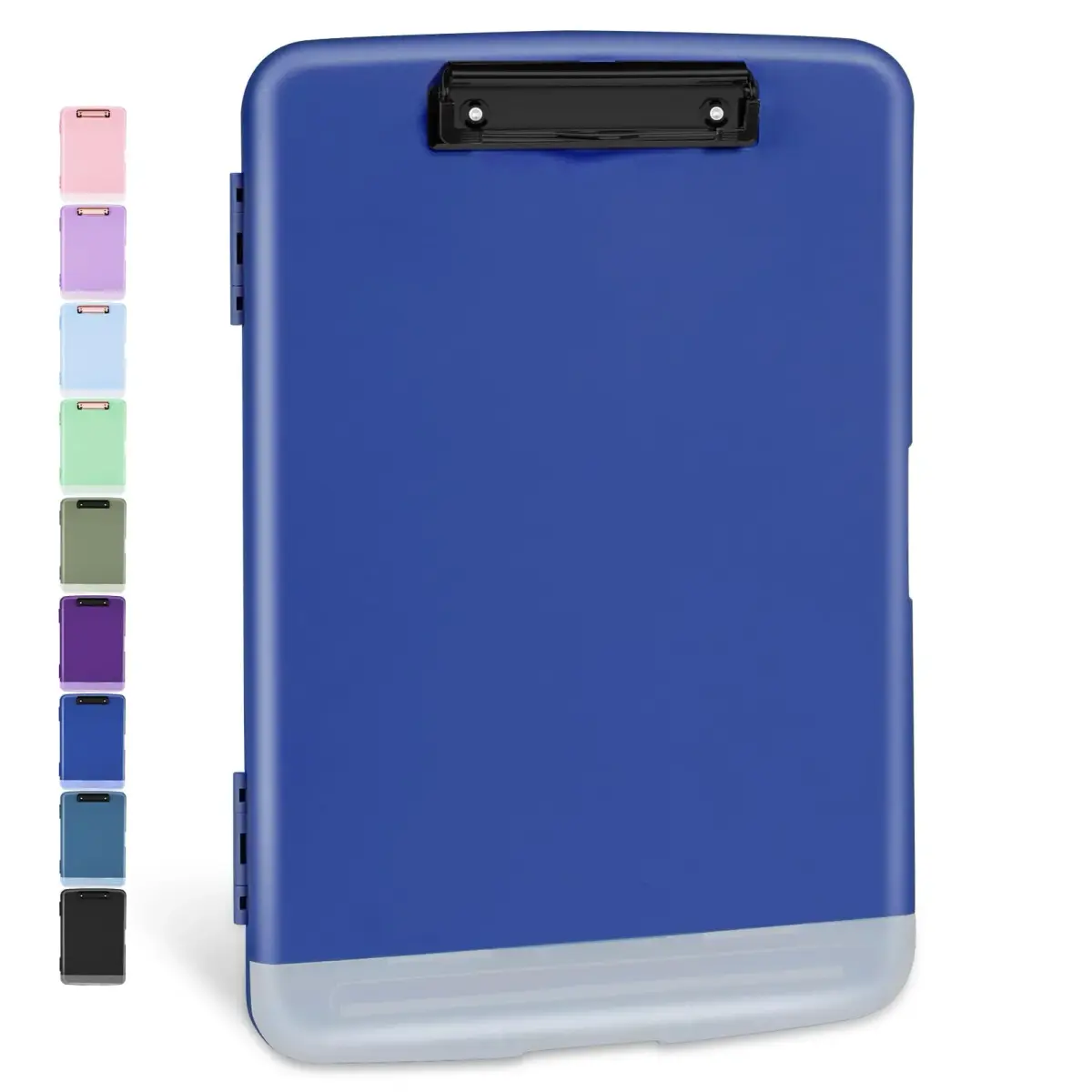 Sooez Storage Clipboard Dark Blue With Black Clip 8.5x11 Inch | High Capacity Organizer for Students & Professionals - main product image
