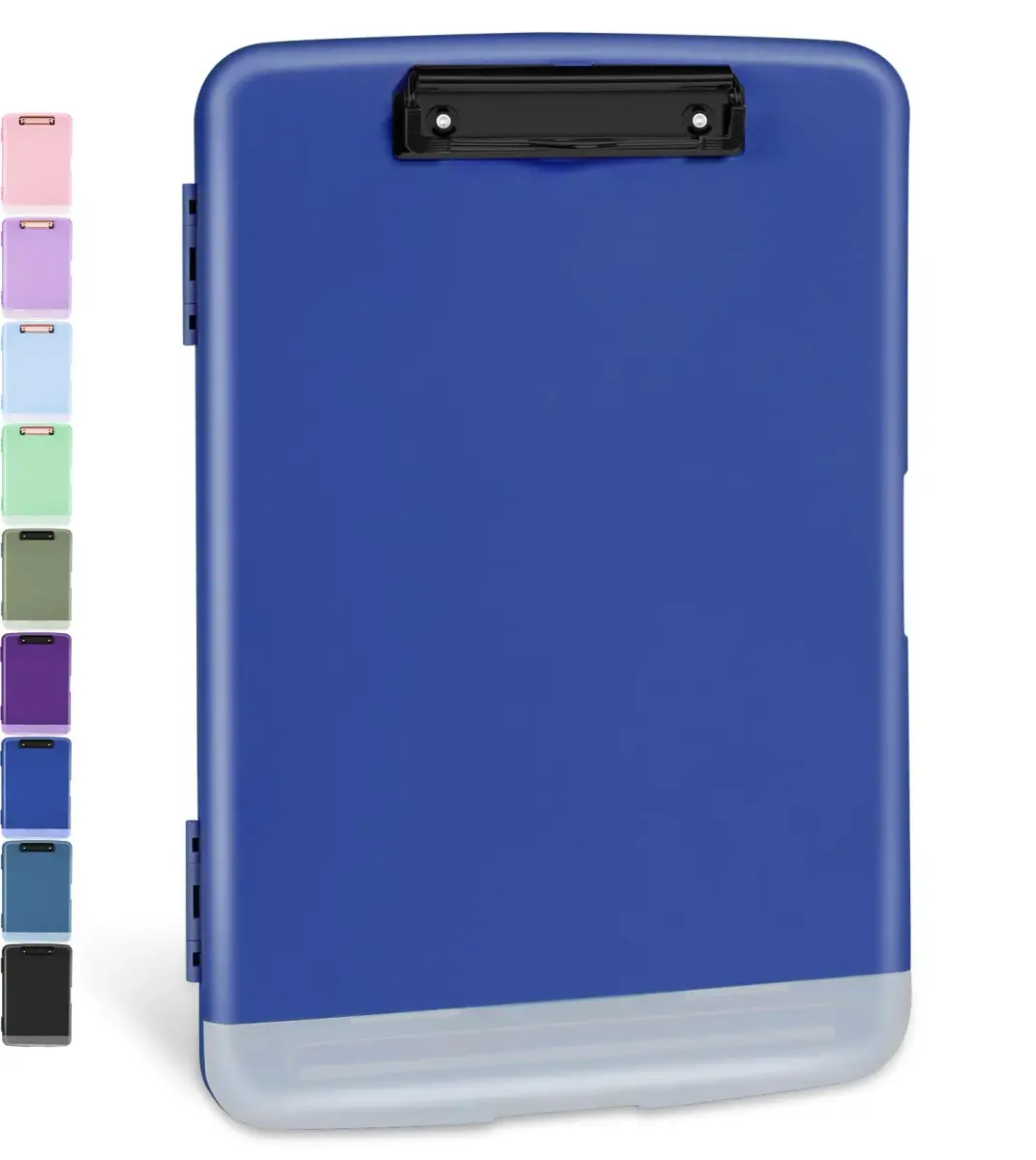 Sooez Storage Clipboard Dark Blue With Black Clip 8.5x11 Inch | High Capacity Organizer for Students & Professionals - main product image