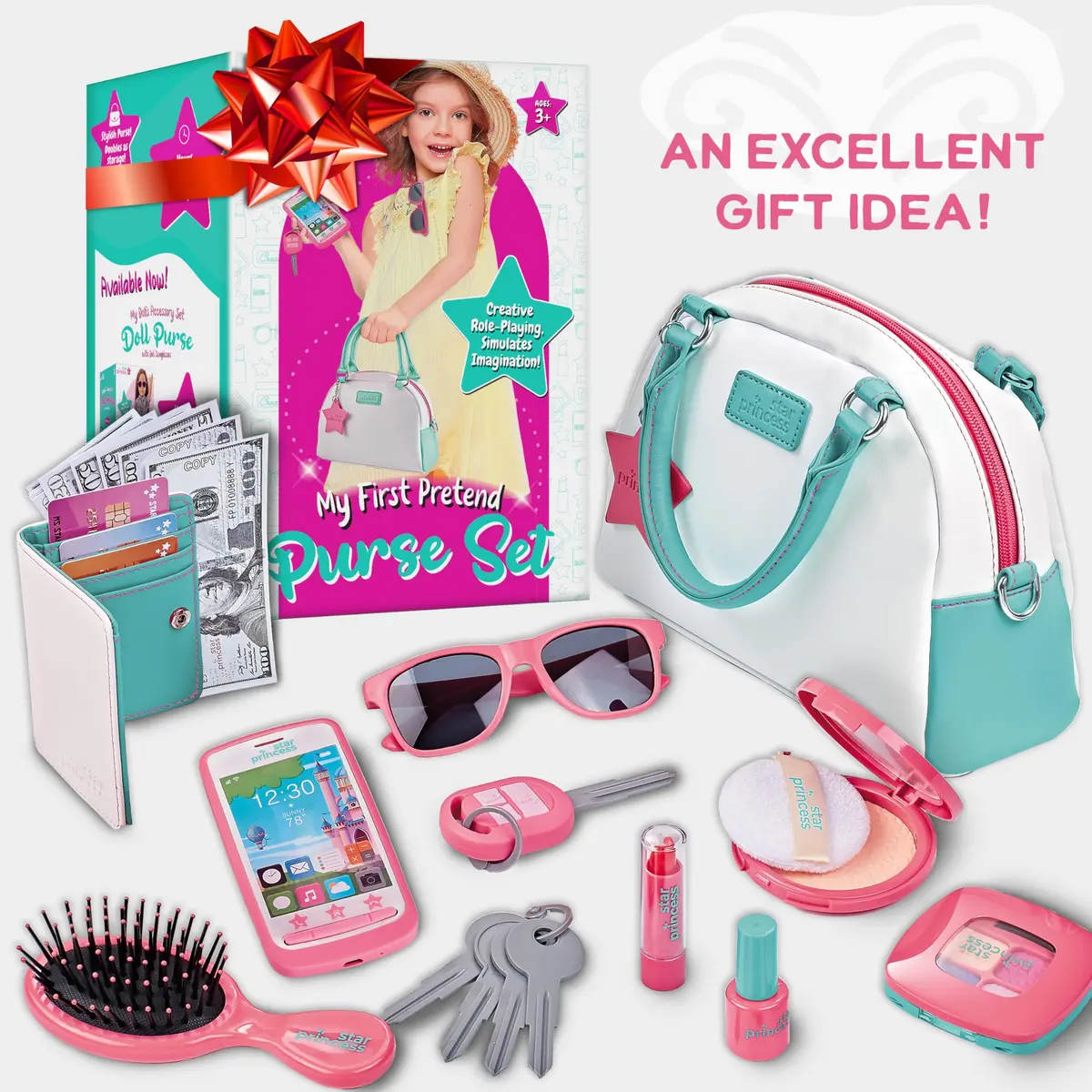 Star Princess Play Purse for Little Girls - Toddler Girl Toys, 3 Year Old Girl Gifts | Pretend Play Accessories - view 2