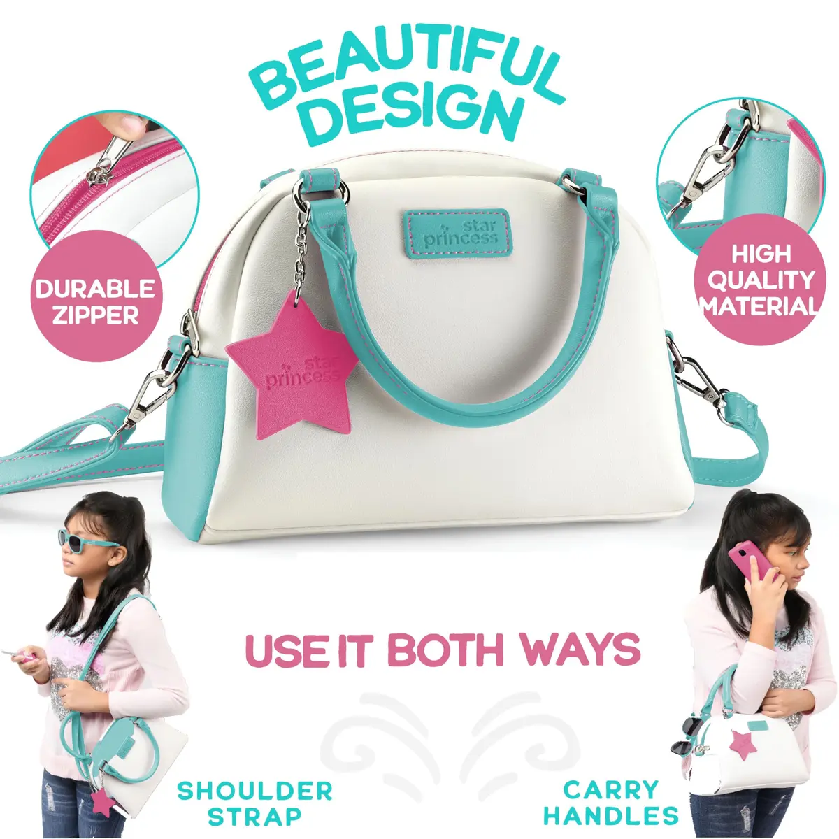 Star Princess Play Purse for Little Girls - Toddler Girl Toys, 3 Year Old Girl Gifts | Pretend Play Accessories - view 3