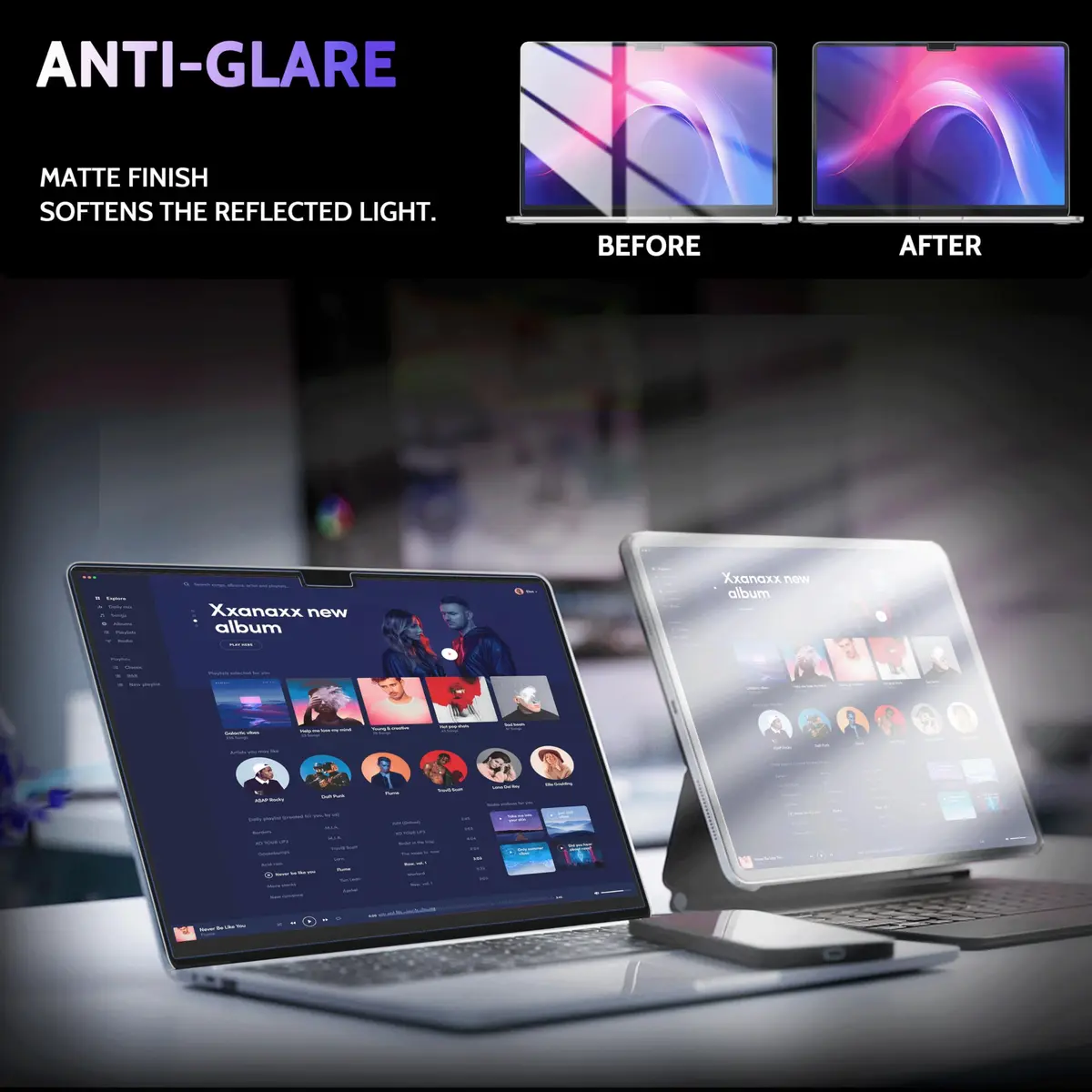 Peslv Magnetic Anti Blue Light Screen Protector for MacBook Air 15 Inch | 15-inch (2023-2026, M2-M5) - view 5