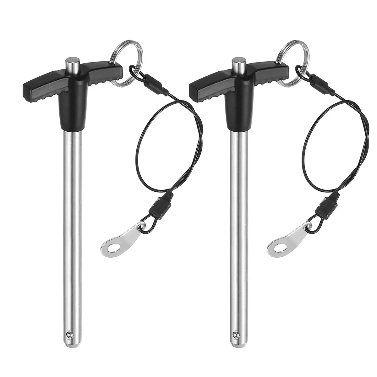 uxcell T Handle Lock Pins 8mm x 90mm Stainless Steel | Quick-Release Fastener for Industrial & Scientific Use - main product image
