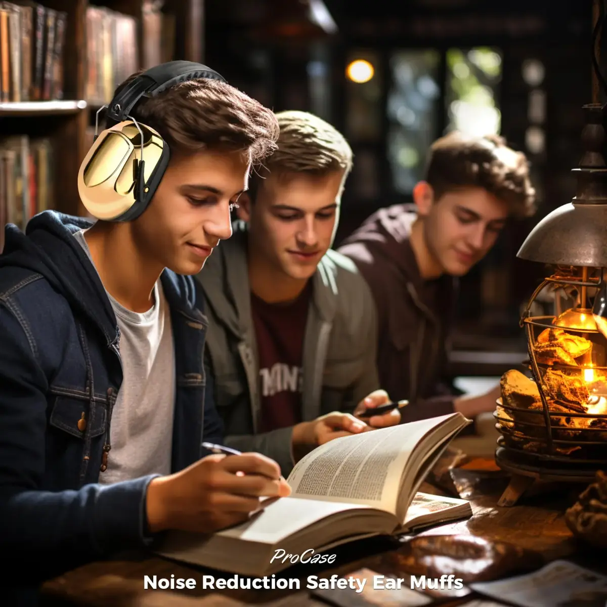ProCase NRR 28dB Passive Hearing Protection Earmuffs | ANSI S3.19 Certified Noise Reduction Headphones - view 5