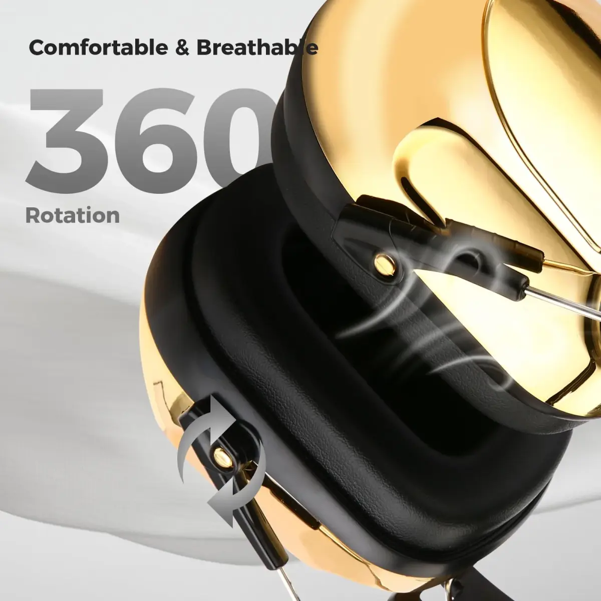 ProCase NRR 28dB Passive Hearing Protection Earmuffs | ANSI S3.19 Certified Noise Reduction Headphones - view 7