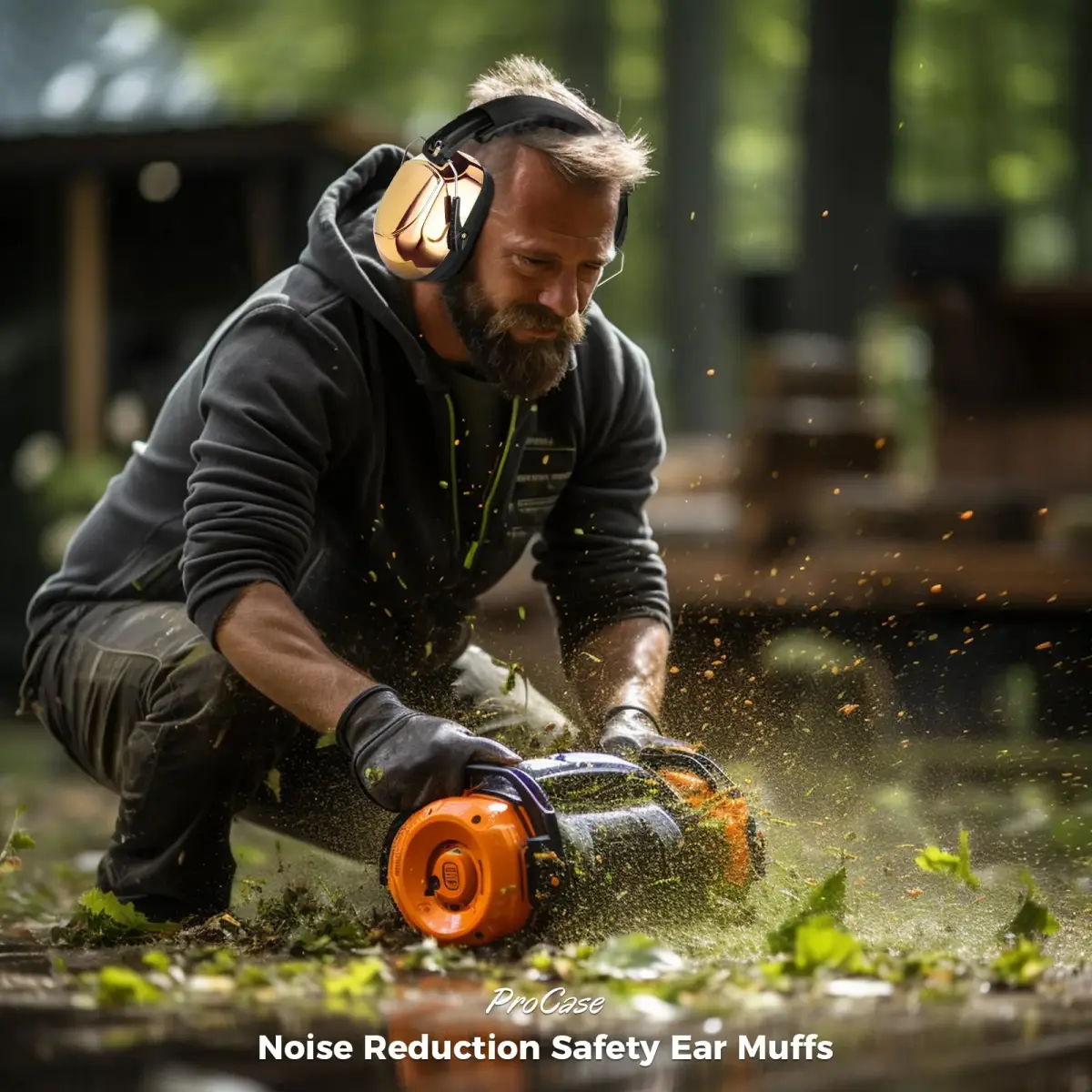 ProCase NRR 28dB Passive Hearing Protection Earmuffs | ANSI S3.19 Certified Noise Reduction Headphones - view 8