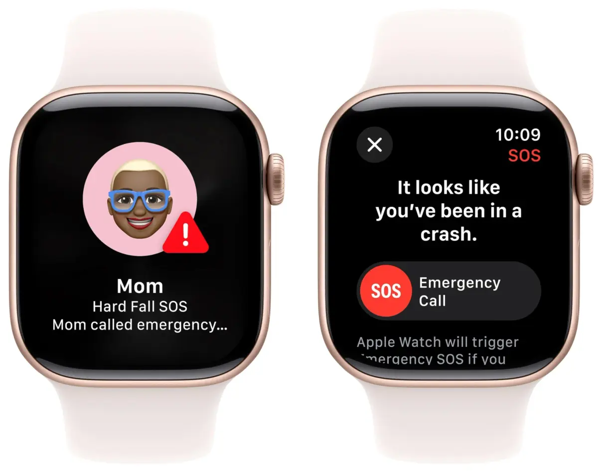 Apple Watch Series 10 GPS 42mm Rose Gold Aluminum Case with Light Blush Sport Band M/L (Renewed) - view 5