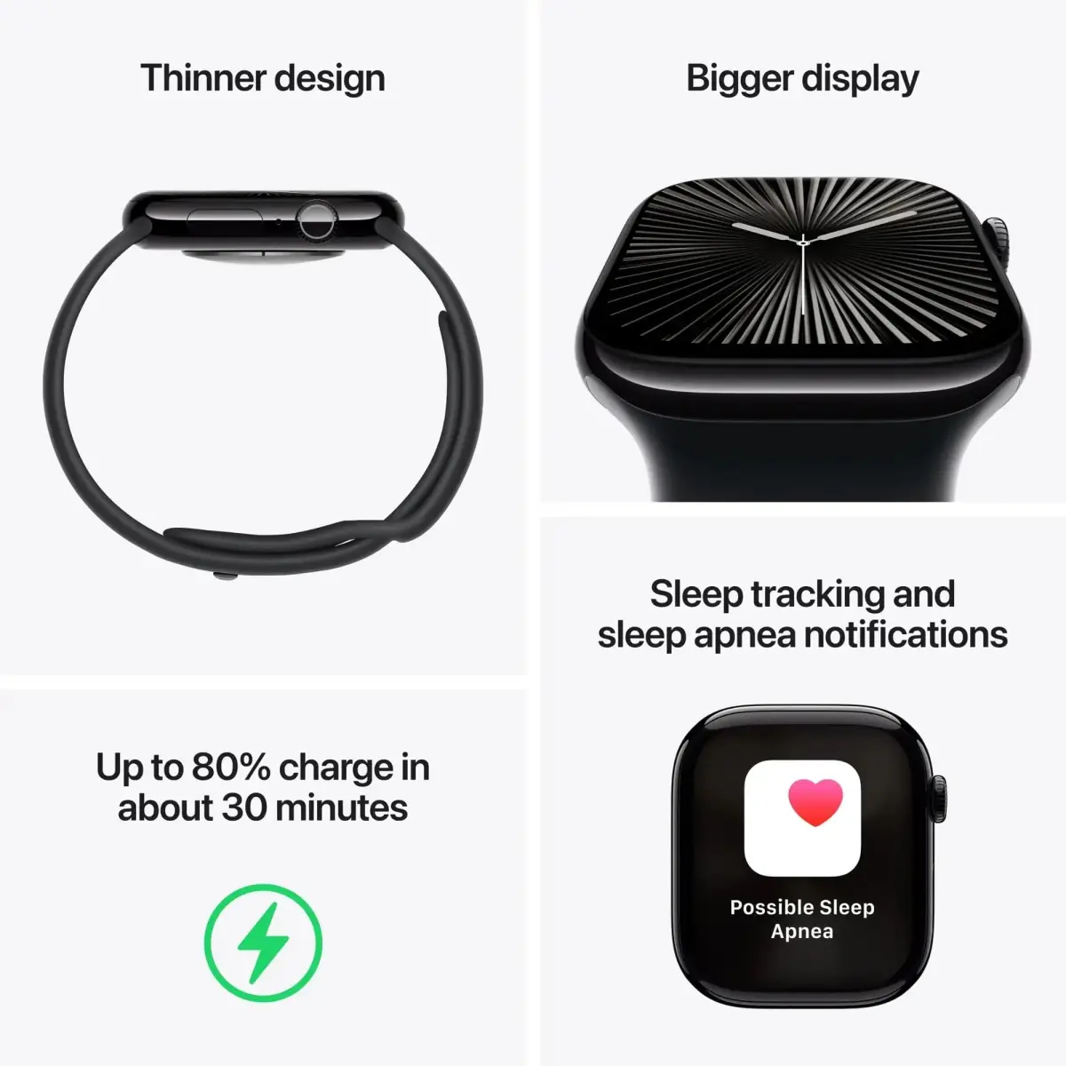 Apple Watch Series 10 [GPS + Cellular, 42mm] Rose Gold Aluminum Case with Light Blush Sport Band, S/M (Renewed) | 10th Gen Smartwatch with 100% Battery Health - view 5