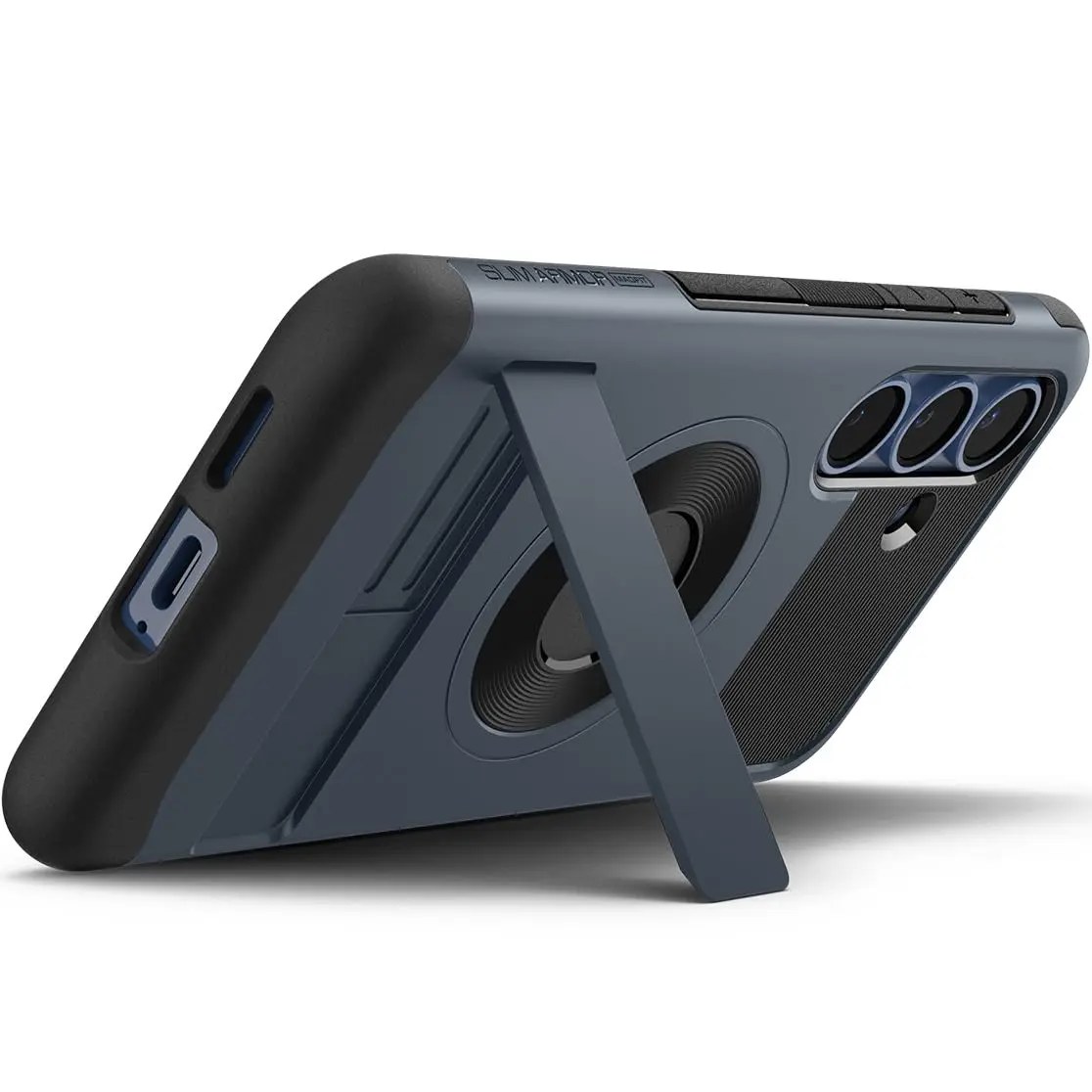 Spigen Slim Armor MagFit Designed for S25 Case (2025) Metal Slate | Military-Grade Protection & MagSafe Compatibility - view 2