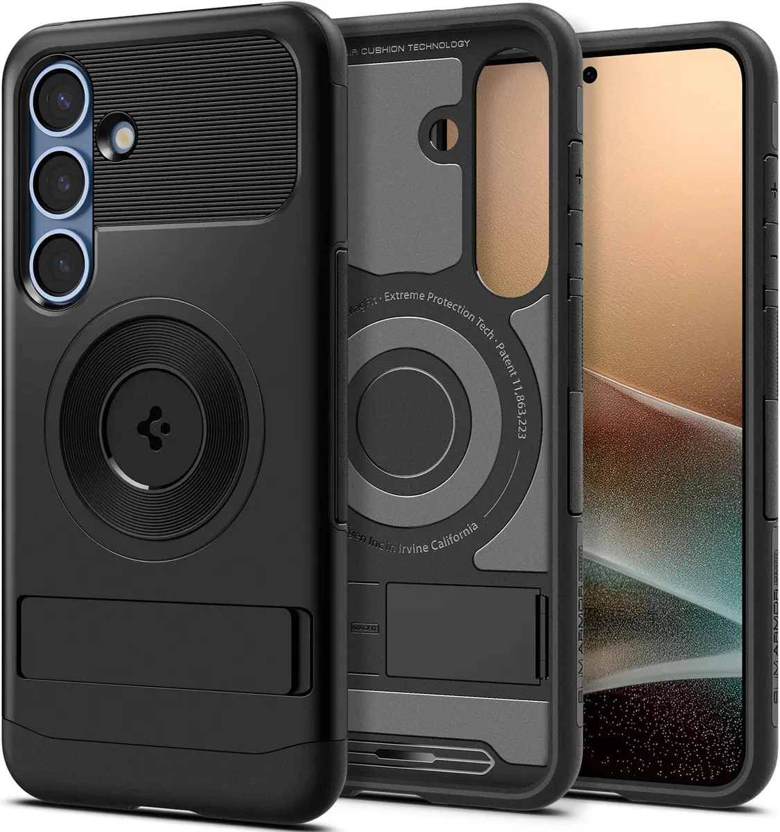 Spigen Slim Armor MagFit Designed for Galaxy S25 | Military-Grade Protection with MagSafe Compatibility - main product image