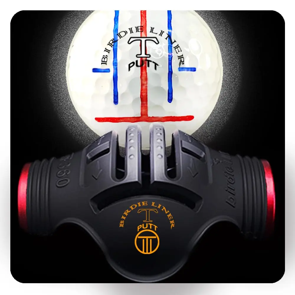 BIRDIE79 T-PUTT 360° Golf Ball Marker Tool, 3 Pens, Gift Box | Precision Alignment & Portable Design - main product image
