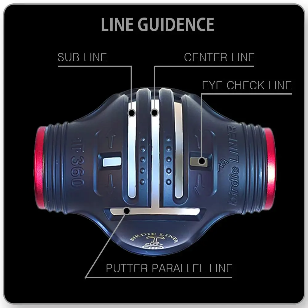 BIRDIE79 T-PUTT 360° Golf Ball Marker Tool, 3 Pens, Gift Box | Precision Alignment & Portable Design - view 5
