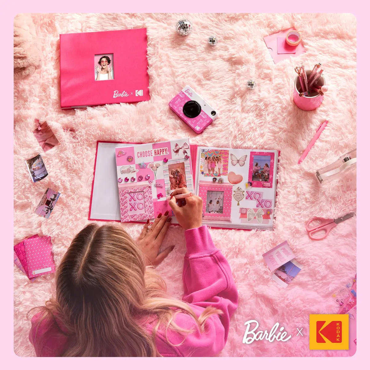 Kodak Printomatic Barbie Edition Instant Camera - 5MP Prints 2x3” Sticky-Back Photos | Auto-Focus, Built-in Flash, Color - view 7