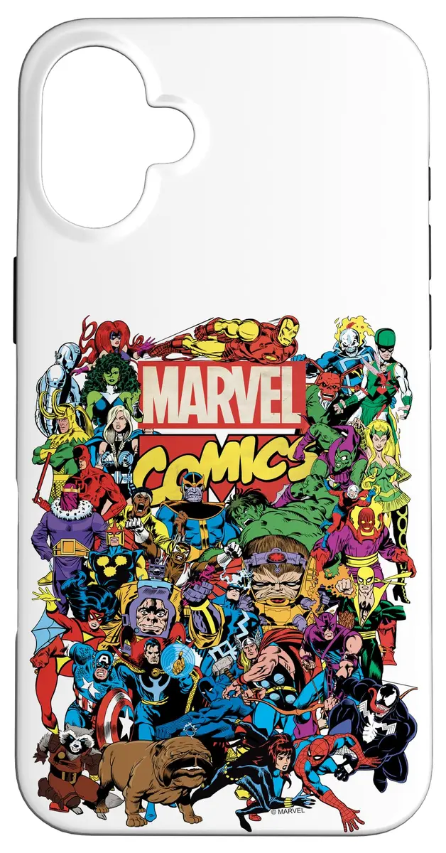 Marvel iPhone 16 Plus Marvel Comics Group Shot Case | Heavy Duty Protection with Printed Design - main product image