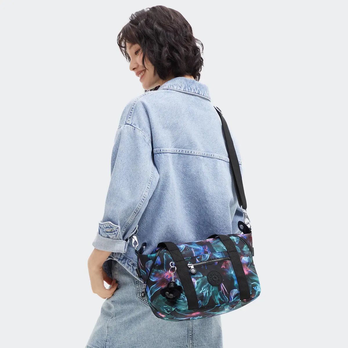 Kipling Women's Art Mini Tote Bag, Lightweight Small Weekender, Travel Handbag | Water-Resistant Nylon, 16L Capacity - view 5