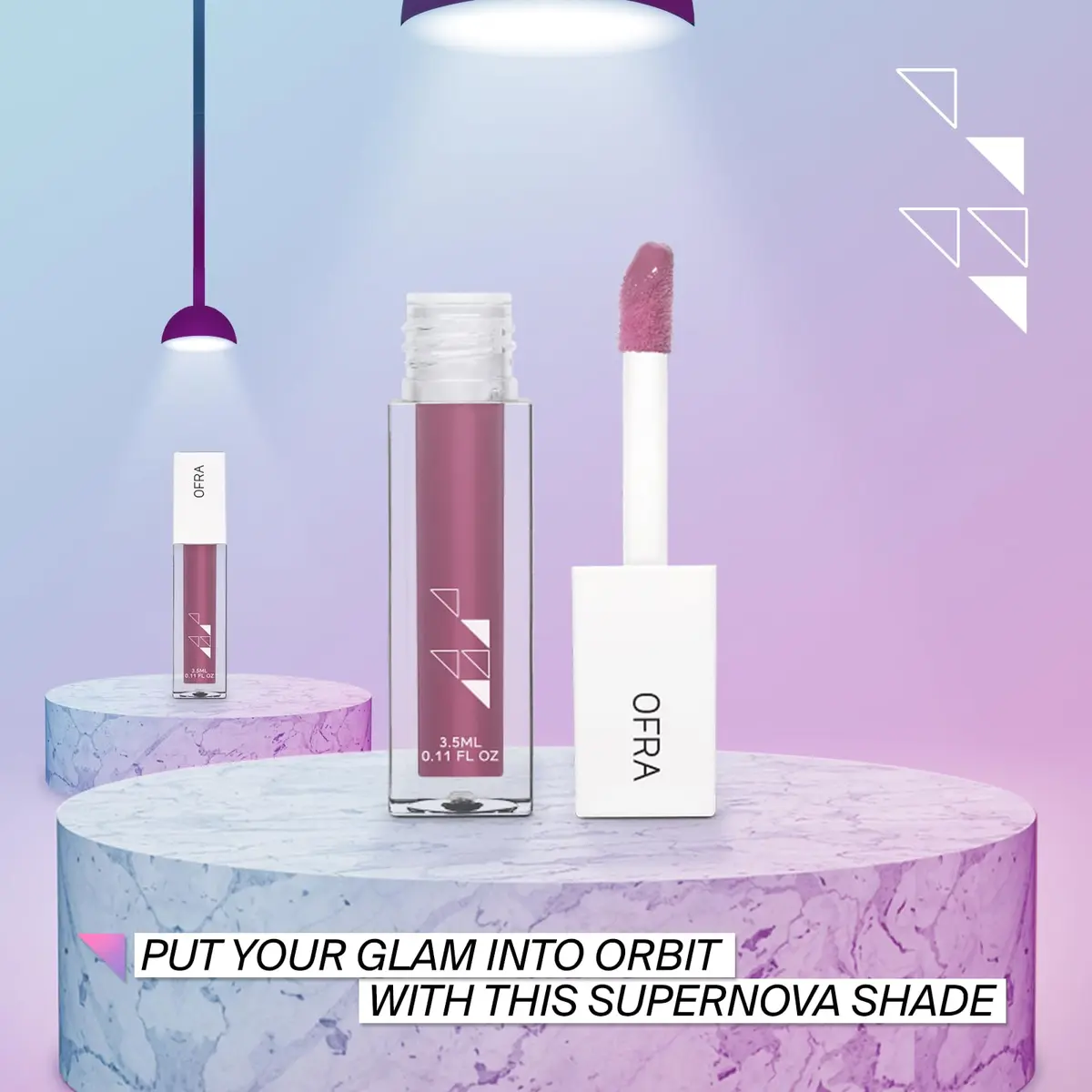 Ofra Lip Gloss - Supernova 3.5ml | Ultra-Glossy, Long-Lasting Hydrating Lip Shine - view 7