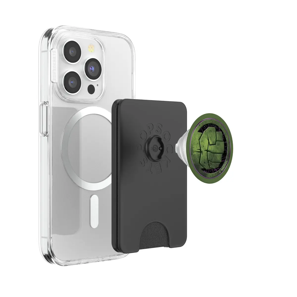 Marvel The Incredible Hulk Fist Icon PopSockets PopWallet for MagSafe | Avengers Power Accessory - view 3